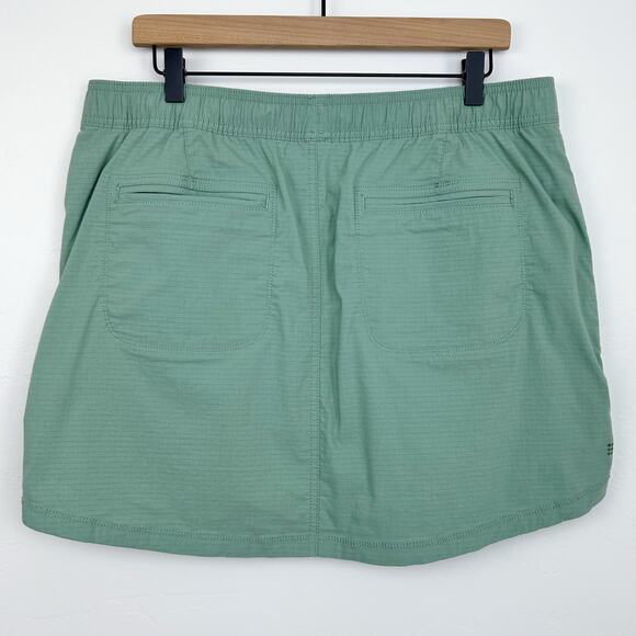 Title Nine Green Hiking Gorpcore Outdoor Drawstring Waist Mini Skort Large - Picture 6 of 9